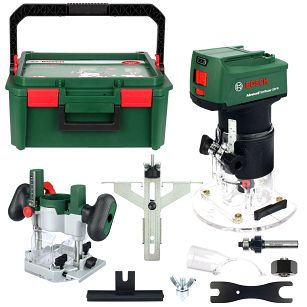 Frezarka AdvancedTrimRouter 18V-8 BOSCH (korpus) + moduł górnowrzecionowy