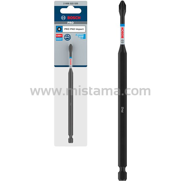 Klinga bit PH2 150 mm IMPACT BOSCH PRO