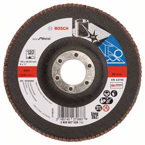 Tarcza listkowa X571 do metalu 125mm GR.120 BOSCH (prosta)