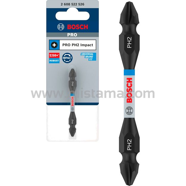 Klinga bit dwustronny PH2 65 mm IMPACT BOSCH PRO