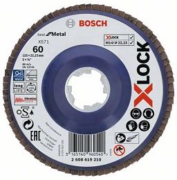 Tarcza listkowa do metalu 125mm GR.60 BOSCH X-LOCK