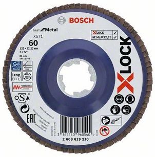 Tarcza listkowa do metalu 125mm GR.60 BOSCH X-LOCK