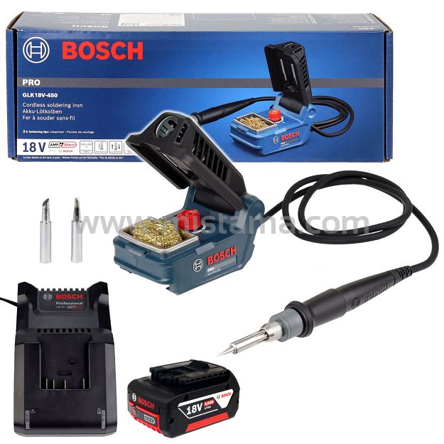 Lutownica akumulatorowa 18V 250°C - 450°C GLK 18V-450 BOSCH 1x5,0Ah