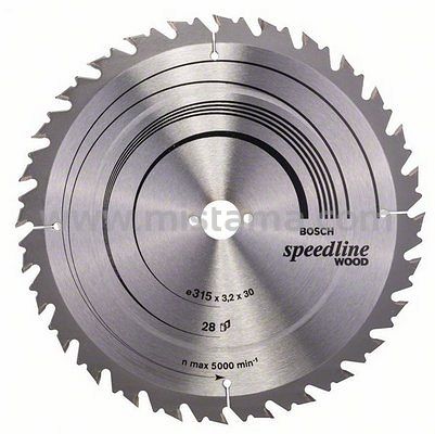 Tarcza pilarska 315/30mm Speedline Wood BOSCH (28 zębów)