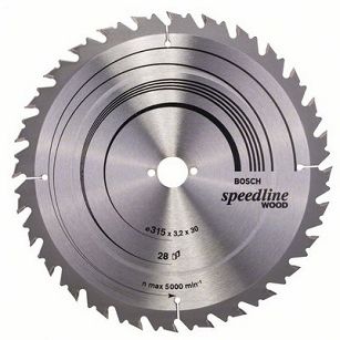 Tarcza pilarska 315/30mm Speedline Wood BOSCH (28 zębów)