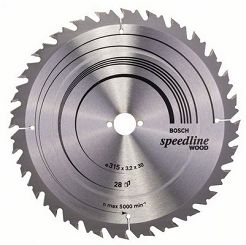 Tarcza pilarska 315/30mm Speedline Wood BOSCH (28 zębów)