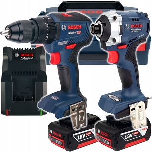 Zestaw wkrętarka GSB 18V-50 + zakrętarka GDR 18V-215 BOSCH 2x5,0Ah