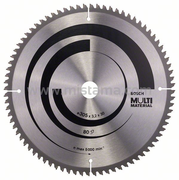 Tarcza pilarska 305/30mm MultiMaterial BOSCH (80 zębów)
