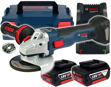 Szlifierka kątowa GWS 18V-10 SC BOSCH 2x5,0Ah L-BOXX