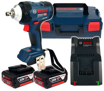 Klucz udarowy GDS 18V-400 BOSCH 2x4,0Ah L-BOXX
