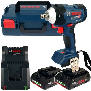Klucz udarowy GDS 18V-400 BOSCH 2x4,0Ah L-BOXX