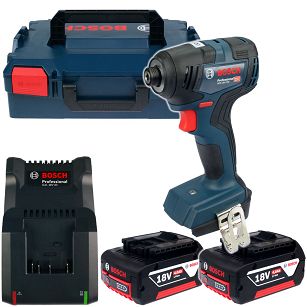 Klucz udarowy GDR 18V-200 BOSCH 2x4,0Ah L-BOXX