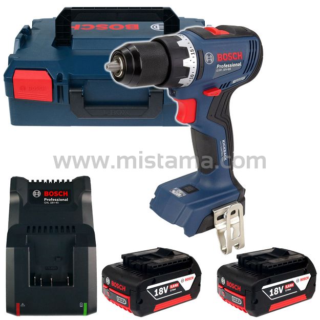 Wkrętarka 63Nm GSR 18V-65 BOSCH 2x5,0Ah L-BOXX