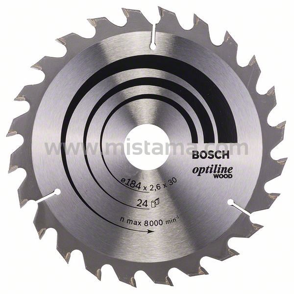 Tarcza pilarska 184/30mm Optiline Wood BOSCH (24 zęby)