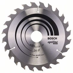 Tarcza pilarska 184/30mm Optiline Wood BOSCH (24 zęby)