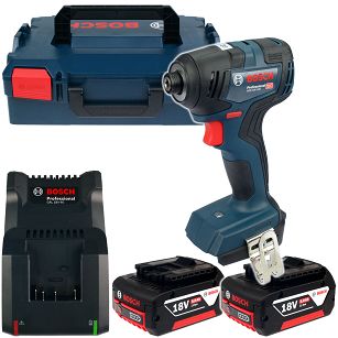 Klucz udarowy GDR 18V-200 BOSCH 2x5,0Ah L-BOXX