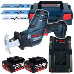 Piła szablasta GSA 18 V-LI C BOSCH L-BOXX 2x5,0Ah