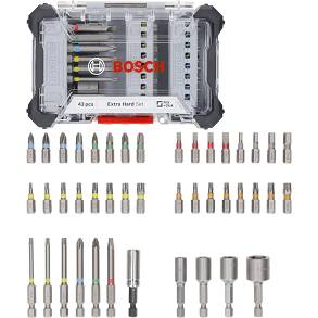 Zestaw 43 bitów i nasadek EXTRA HARD BOSCH w kasecie