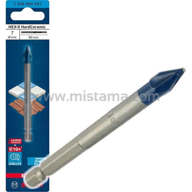 Wiertło do ceramiki i dachówki 7mm HEX-9 BOSCH EXPERT