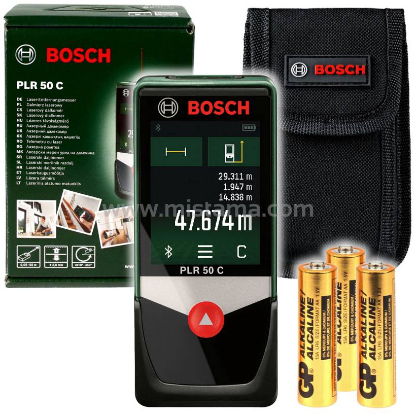 Dalmierz laserowy PLR 50 C BOSCH Bluetooth