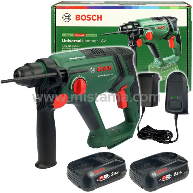 AKUMULATOROWY MŁOT UniversalHammer 18V BOSCH 2x2,5