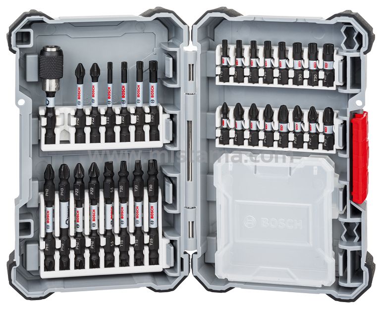 Zestaw 31 bitów i końcówek Impact Control BOSCH + przedłużka