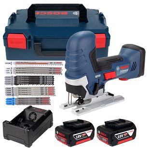 Wyrzynarka GST 18V-125 S BOSCH 2x5,0Ah L-BOXX + 15 brzeszczotów