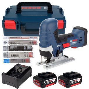 Wyrzynarka GST 18V-125 S BOSCH 2x5,0Ah L-BOXX + 15 brzeszczotów