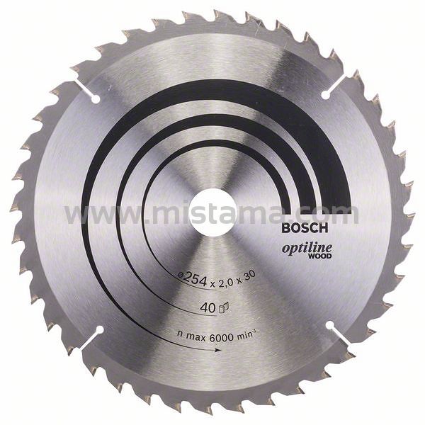 Tarcza pilarska 254/30mm Optiline Wood BOSCH (40 zębów)
