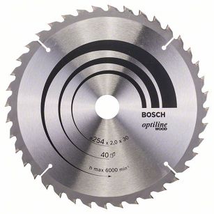 Tarcza pilarska 254/30mm Optiline Wood BOSCH (40 zębów)