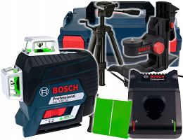 Laser GLL 3-80 CG BOSCH L-BOXX + statyw + uchwyt BM 1