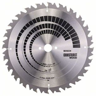 Tarcza pilarska 350/30mm Construct Wood BOSCH (24 zęby)