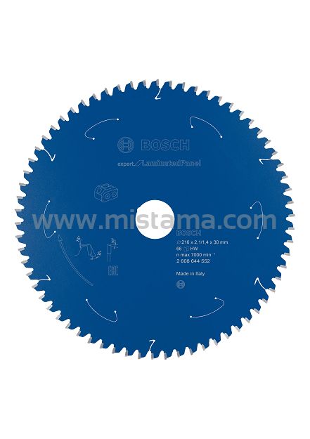 Tarcza pilarska 216/30mm Expert for Laminated Panel BOSCH (66 zębów) do pilarek aku