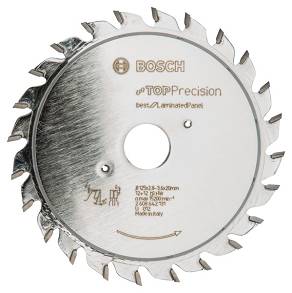 Tarcza pilarska 125/20mm  Top Precision for Laminated Panel BOSCH (24 zęby)