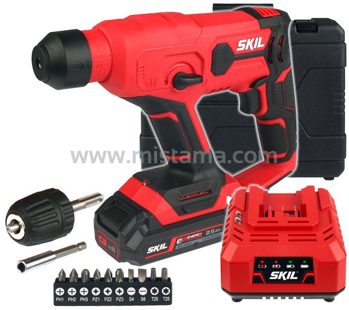 Młotowiertarka SDS-Plus 3810 SKIL 1x2,5Ah + walizka