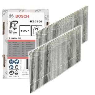 Gwoździe 50mm typ SK50 50 G BOSCH 5000 sztuk do gwoździarki GNH 18V-50 M