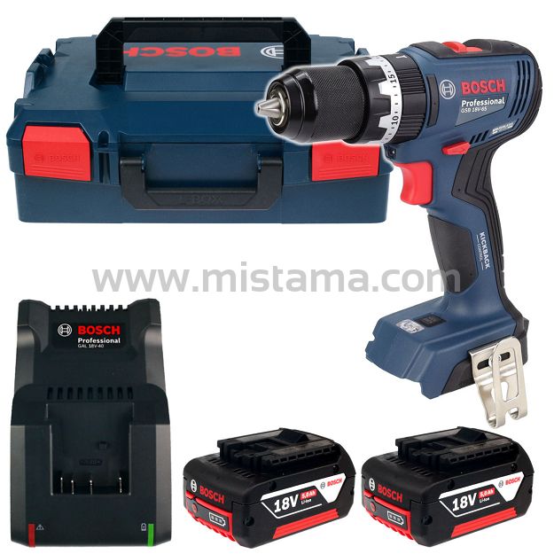 Wkrętarka z udarem 65Nm GSB 18V-65 BOSCH L-BOXX 2x5,0Ah