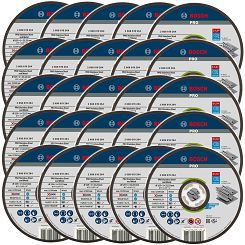 Tarcza korundowa do cięcia stali 125/1 mm X-LOCK BOSCH zestaw 25 szt.