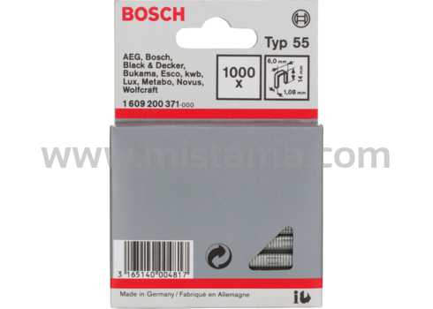 Zszywki 14 mm TYP 55 BOSCH (1000 szt.)
