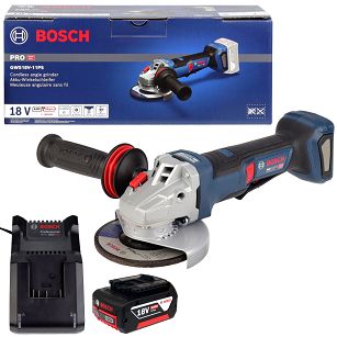 Szlifierka kątowa GWS 18V-11 PS BOSCH 1x5,0Ah z obrotową rękojeścią