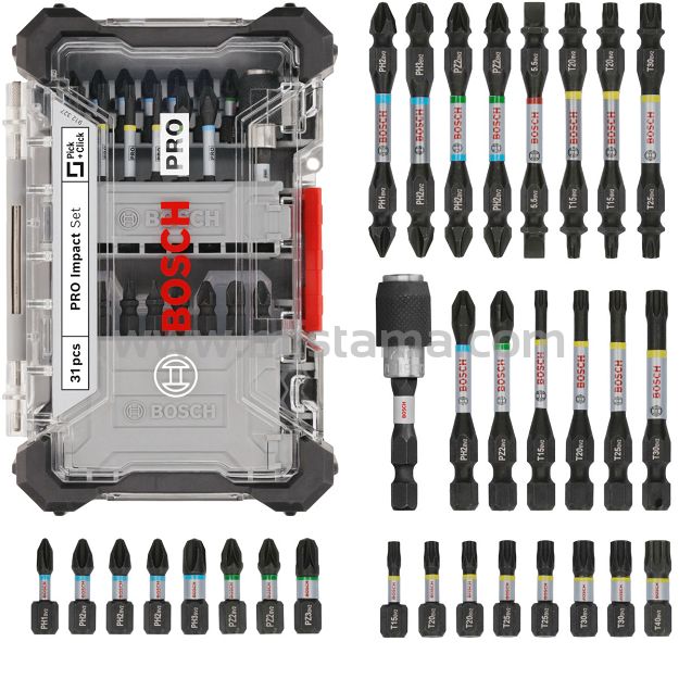 Zestaw 31 bitów i końcówek Impact Control BOSCH PRO