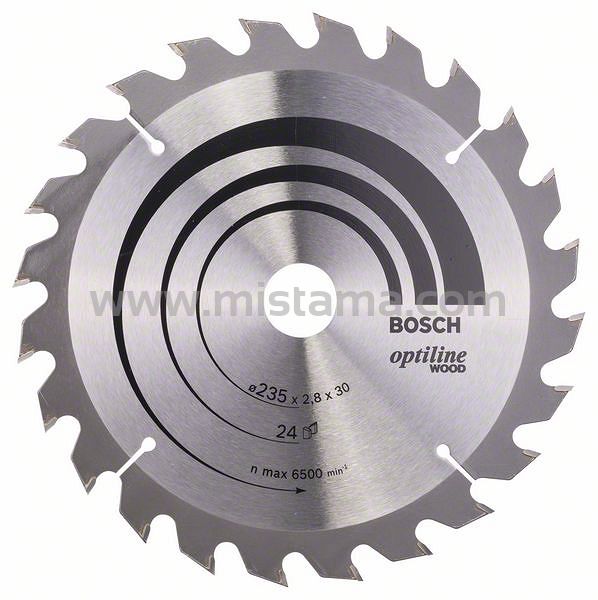 Tarcza pilarska 235/30mm Optiline Wood BOSCH (24 zęby)