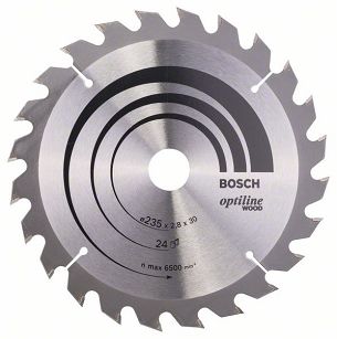 Tarcza pilarska 235/30mm Optiline Wood BOSCH (24 zęby)