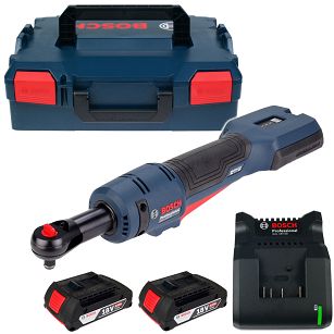 Kątowy klucz grzechotkowy 3/8" GRC 18V-60 BOSCH L-BOXX 2x2,0Ah