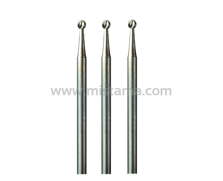 Frez grawerski kulka 2,4 mm 107 DREMEL (3 sztuki)