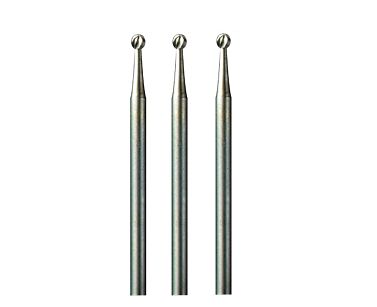 Frez grawerski kulka 2,4 mm 107 DREMEL (3 sztuki)