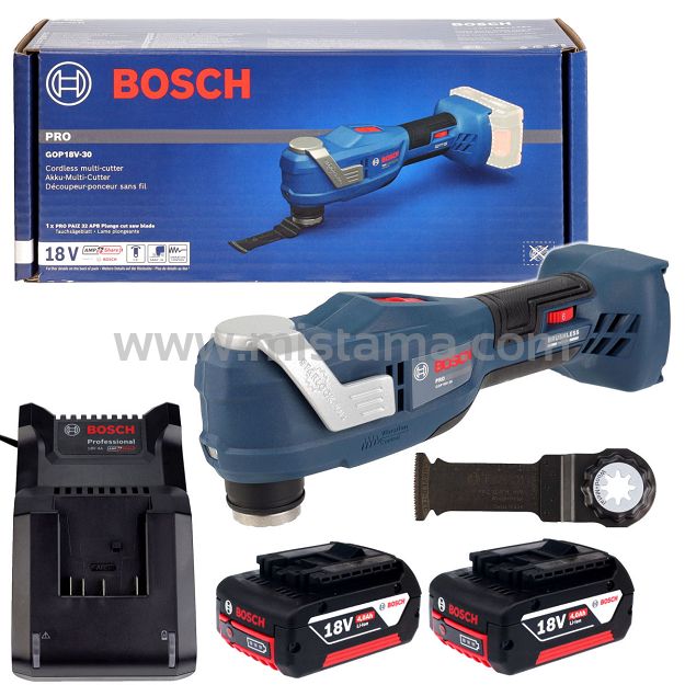 Narzędzie wielofunkcyjne GOP 18V-30 BOSCH 2x4,0Ah