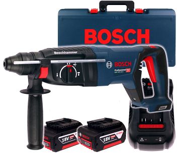 Akumulatorowy młot 18V 2,5J GBH 18V-26D BOSCH 2x5,0Ah + walizka
