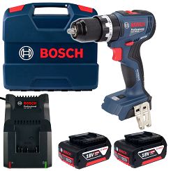 Wkrętarka z udarem 65Nm GSB 18V-65 BOSCH 2x4,0Ah + walizka