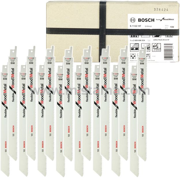 Zestaw 100 brzeszczotów do drewna i metalu S 1122 HF BOSCH